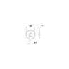 Podkładka płaska poszerzana M8x24x2 mm, stal szlachetna A2 DIN 9021 