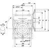 Przekładnia ślimakowa 25 do 1 type GMR 110