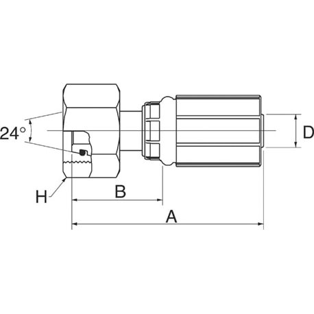 Armatura wtłaczana DN6-M16x1,5 4G10FDLORX Gates 5414465712876