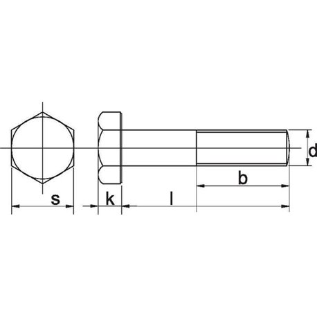 Śruba M12x120x1,5 drobnozwojna kl.8.8, pół gwint ocynk, 