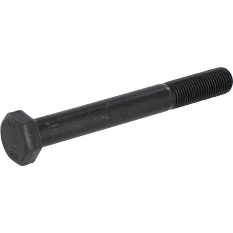 Śruba M12x100x1,25 drobnozwojna kl.8.8, pół gwint czarna, 
