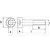 Śruba imbusowa UNC kl. 12.9 , 3/8x1" (25,40)(25,4)