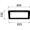 00121439010 Szyba Deutz Fahr tylna dolna Kramp 3660980069588