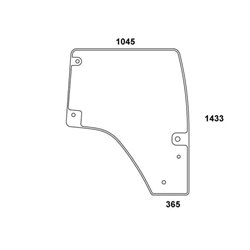 001686820 Szyba Deutz Fahr drzwi Kramp 8719774821286