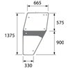 04347340 Szyba Deutz Fahr kabiny Kramp 8719493015867