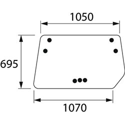 04352384 Szyba Deutz Fahr tylna Kramp 8719774669345
