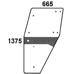 04358527 Szyba Deutz Fahr drzwi lewa Kramp 8719774669390