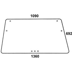 04363391 Szyba Deutz Fahr przednia górna Kramp 8716106723508
