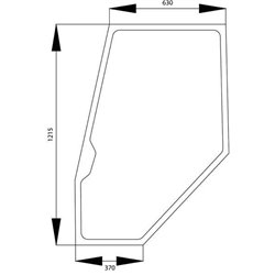 04386535 Szyba Deutz Fahr drzwi SDF 2250-04386535
