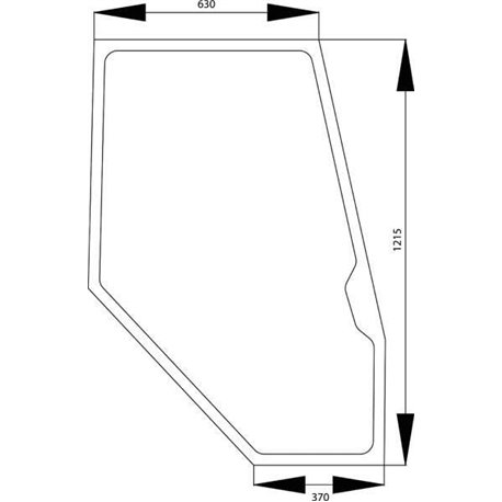04386536 Szyba Deutz Fahr drzwi SDF 2250-04386536