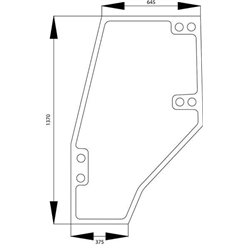 04402777 Szyba Deutz Fahr drzwi SDF 2250-04402777