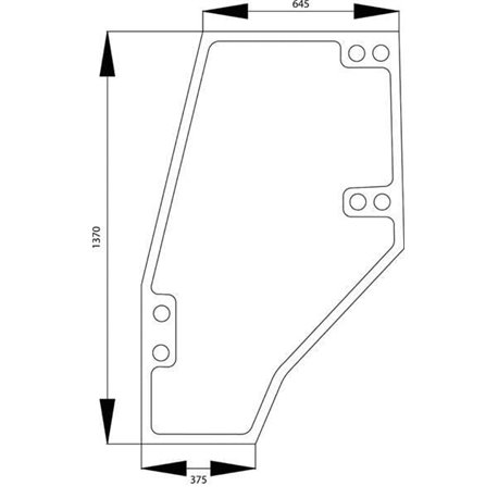 04402777 Szyba Deutz Fahr drzwi SDF 2250-04402777