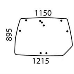 04426333 Szyba Deutz Fahr tylna SDF 2250-04426333