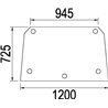 3226351R3 Szyba Case tylna górna Kramp 3660980016483