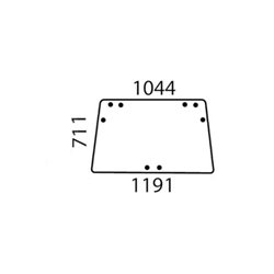 AL70094 Szyba John Deere tylna