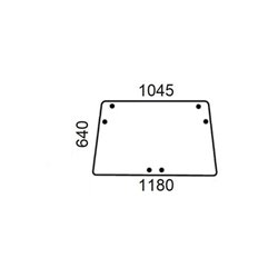 AL70099 Szyba John Deere tylna