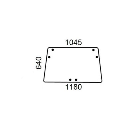 AL70099 Szyba John Deere tylna