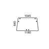 AL70099 Szyba John Deere tylna