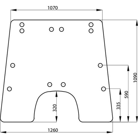 AL71287 Szyba John Deere przednia, uchylna, Unbranded 3660980063319