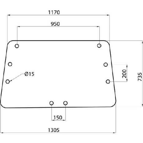 3221542R1 Szyba Case tylna górna Kramp 8719607205696
