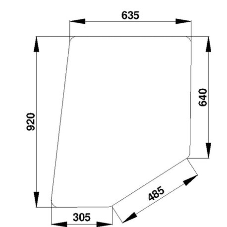 3223761R1 Szyba Case drzwi Kramp 3660980057363
