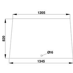 3223750R1 Szyba Case przednia Kramp 3660980057356