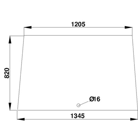 3223750R1 Szyba Case przednia Kramp 3660980057356