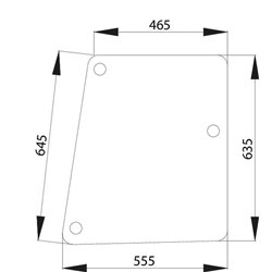 3223776R1 Szyba Case boczna Kramp 8719607183628