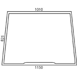 82002183 Szyba Case przednia, stała, Kramp 3660980025799