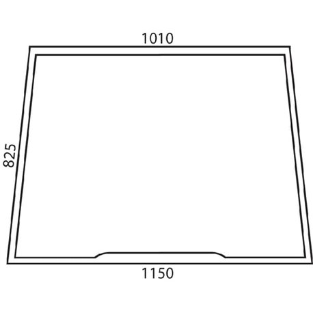 82002183 Szyba Case przednia, stała, Kramp 3660980025799