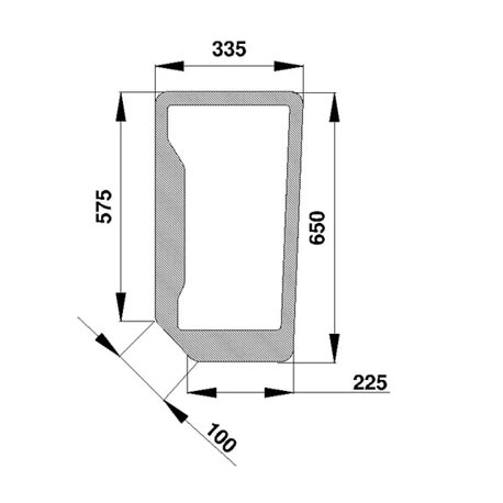 82002185 Szyba Case przednia dolna Kramp 3660980026734