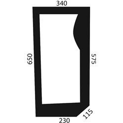 82001924 Szyba Case przednia dolna Kramp 8719607183574
