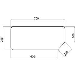 82000485 Szyba Case tylna dolna Kramp 3660980006293