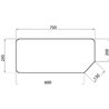 82000485 Szyba Case tylna dolna Kramp 3660980006293