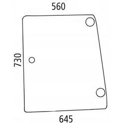 5182189 Szyba Case boczna Kramp 3660980057547