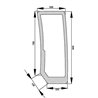 44911515 Szyba Case przednia dolna Kramp 3660980059190