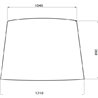 3233045R2 Szyba Case przednia, przyciemniana, Kramp 3660980024785