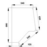 3233051R1 Szyba Case drzwi tylna Kramp 3660980016445