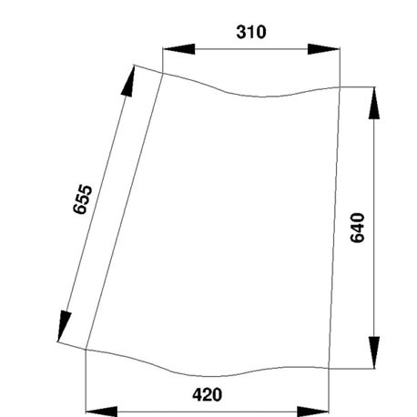 3233041R1 Szyba Case narożna tylna Kramp 3660980024549
