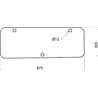 3233032R1 Szyba Case tylna dolna 3233032R1, 182028A1, Kramp 3660980016452