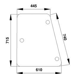 144759A1 Szyba Case boczna Kramp 3660980017251