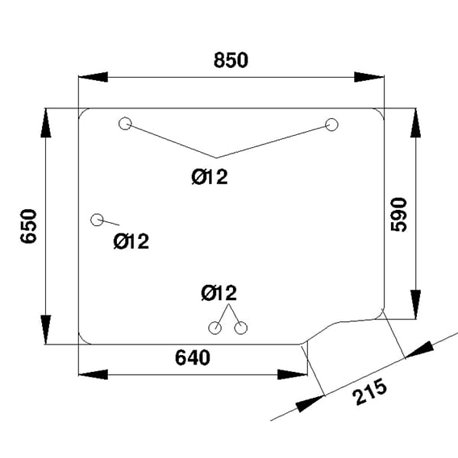 126317A2 Szyba Case tylna górna Kramp 3660980017589