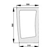 134671099 Szyba Case przednia dolna Kramp 3660980024082