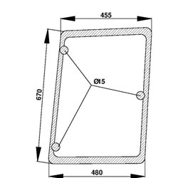 134671085 Szyba Case boczna Kramp 3660980027984