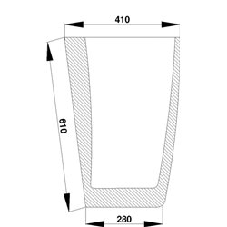 248716A1 Szyba Case przednia dolna Kramp 8719607183611
