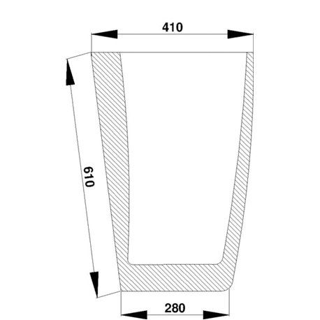 248716A1 Szyba Case przednia dolna Kramp 8719607183611