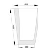 248716A1 Szyba Case przednia dolna Kramp 8719607183611