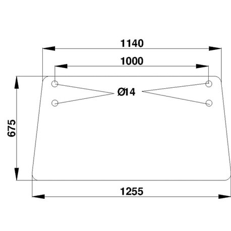 1284629C3 Szyba Case tylna górna Kramp 3660980017091