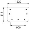 092342730 Szyba Deutz Fahr tylna górna Kramp 3660980008365
