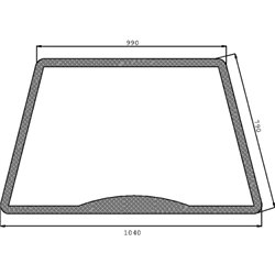 000903000 Szyba Deutz Fahr przednia górna Kramp 3660980025553